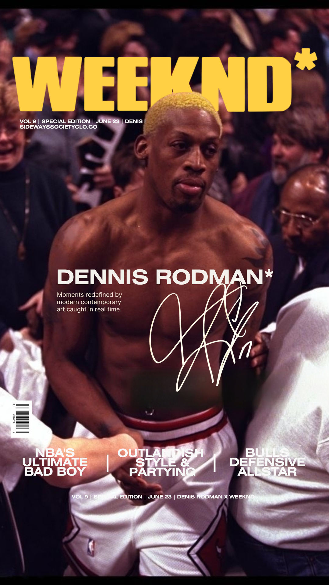Dennis Rodman X Weeknd Magazine Hoodie