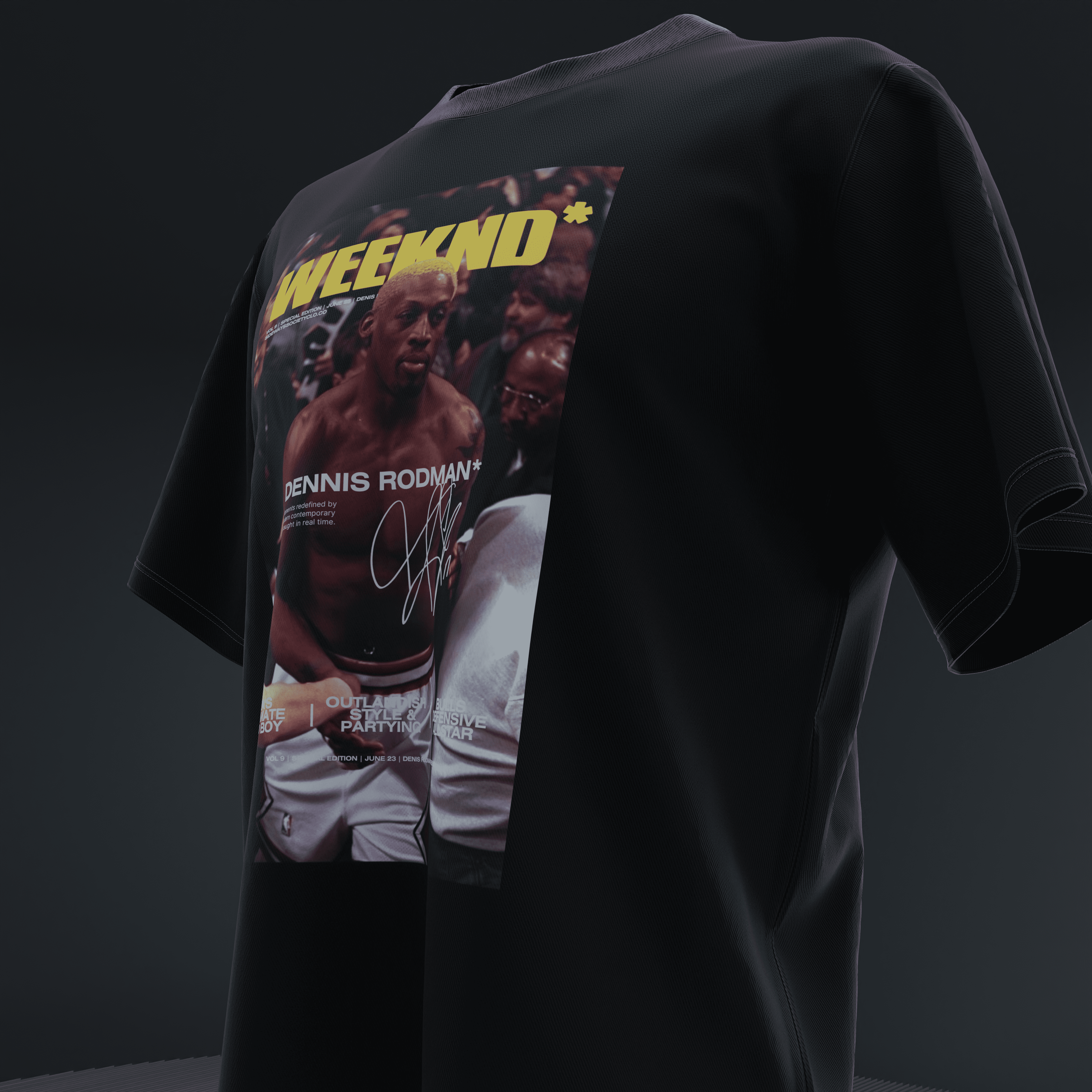 Rodman X Weeknd Magazine Tee