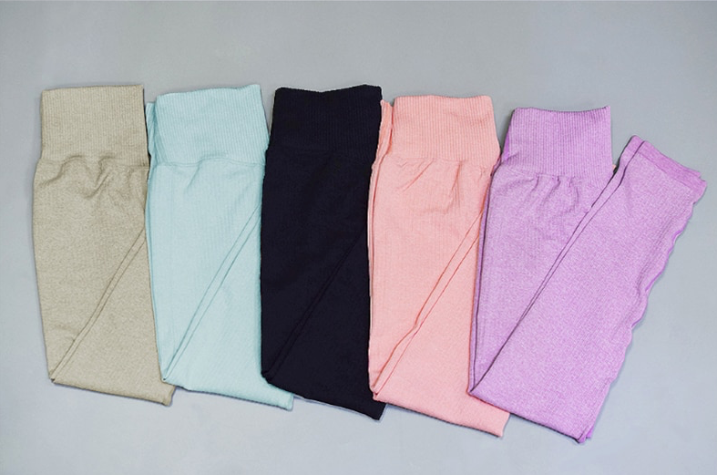 SEAMLESS HIGH RISE RIBBED YOGA SET