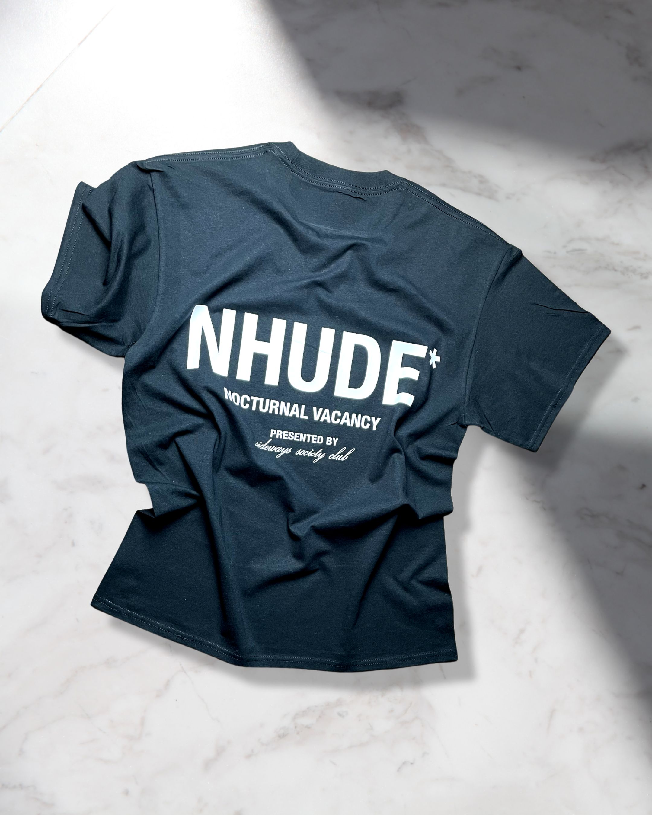 NHUDE* TEE - VINTAGE BLACK