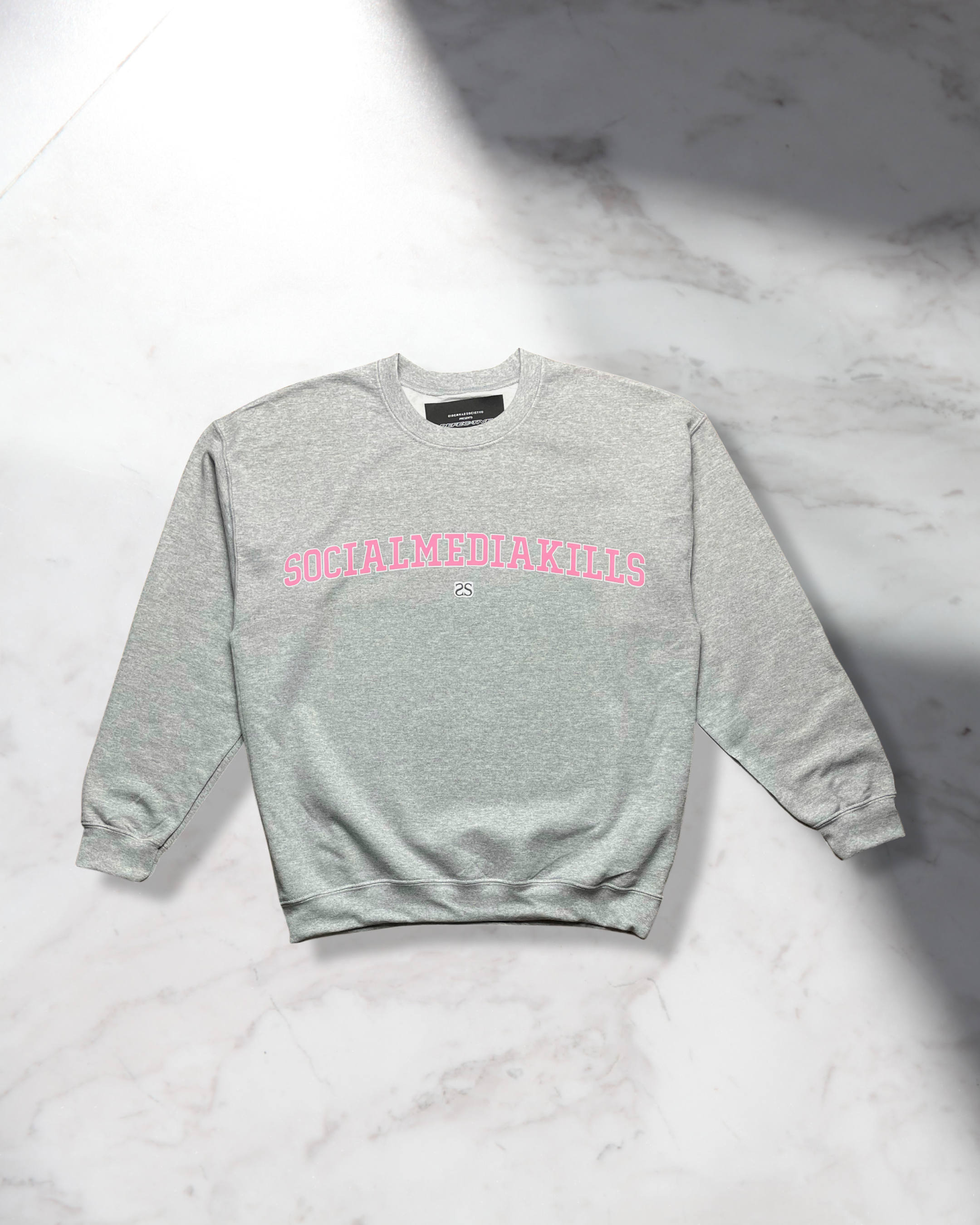 SOCIAL MEDIA KILLS VARSITY CREWNECK