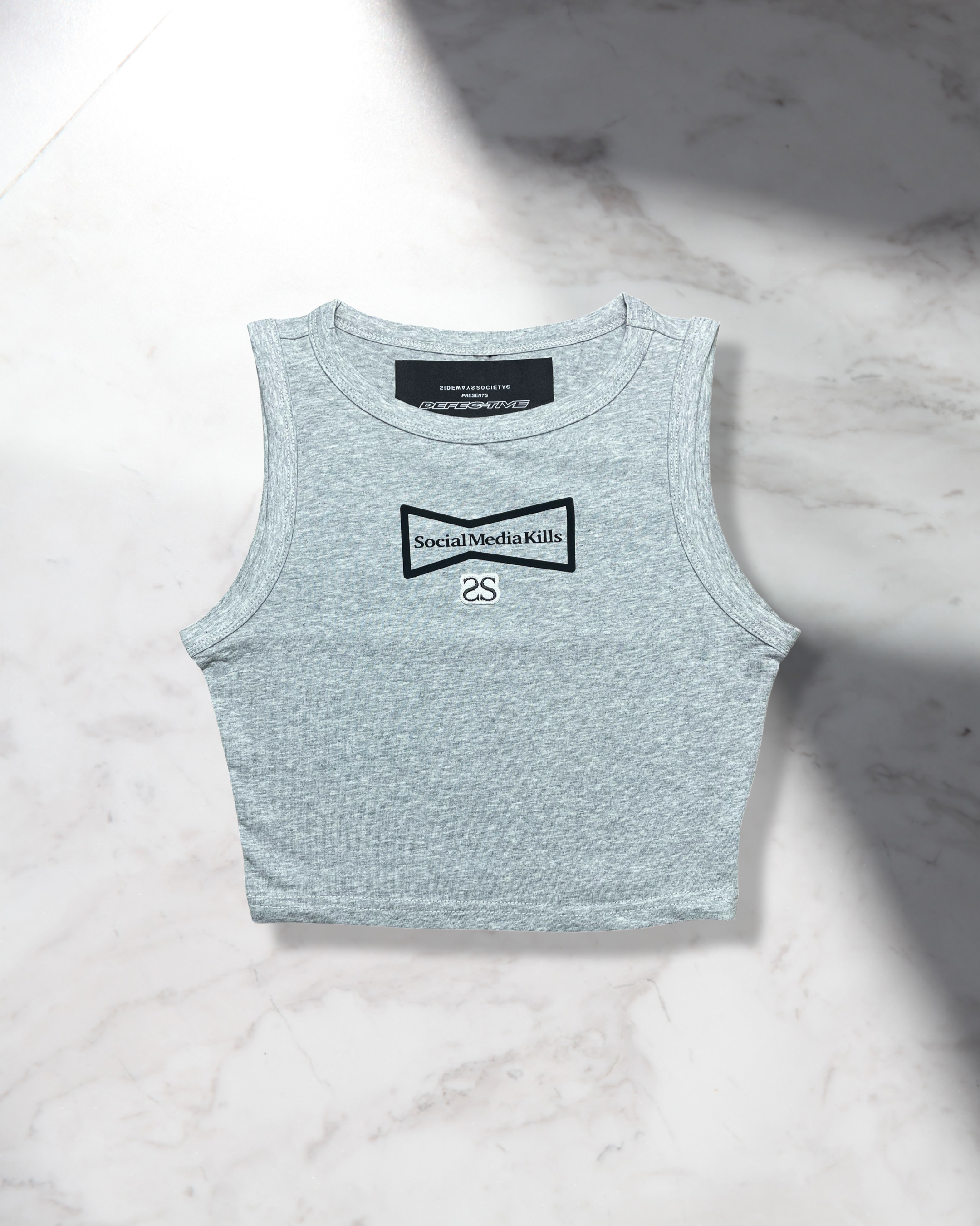 SOCIAL MEDIA KILLS CROP TANK TOP