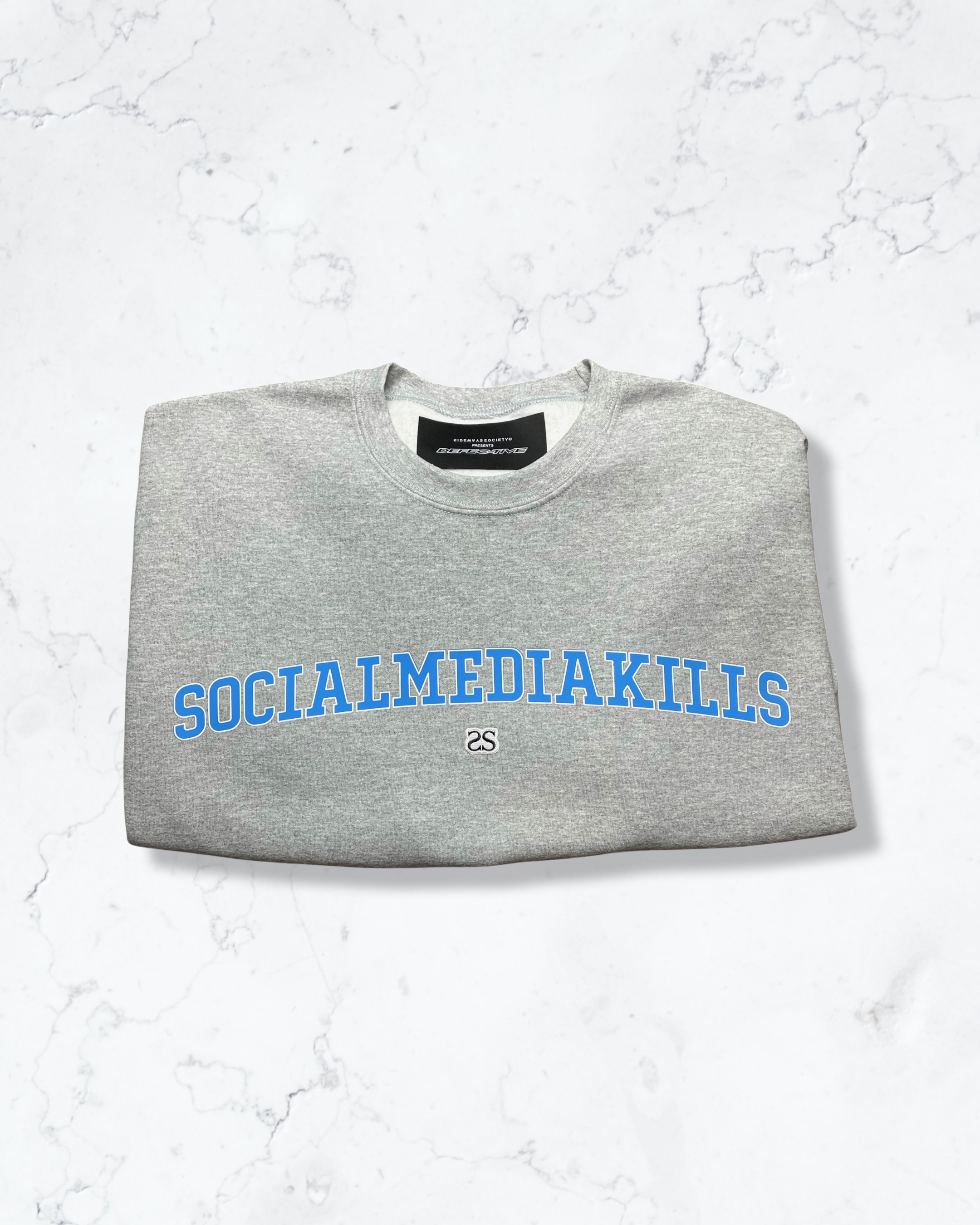 SOCIAL MEDIA KILLS VARSITY CREWNECK*
