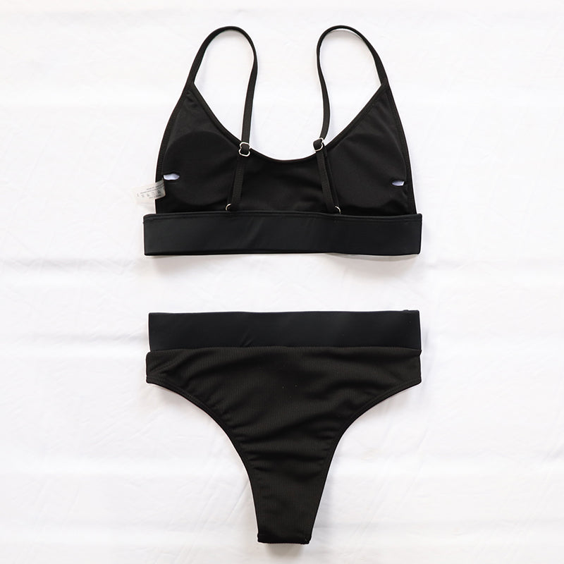 HIGH WAISTED SOLID BIKINI