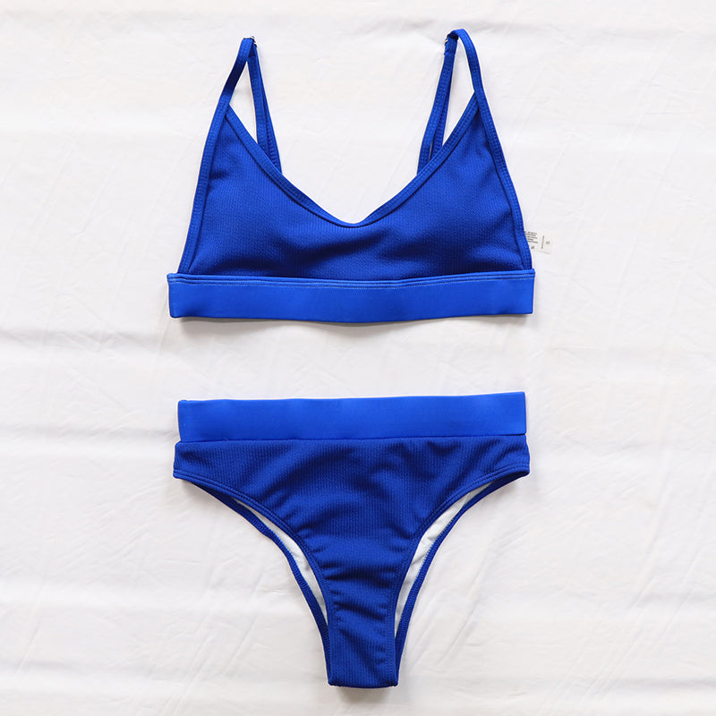 HIGH WAISTED SOLID BIKINI