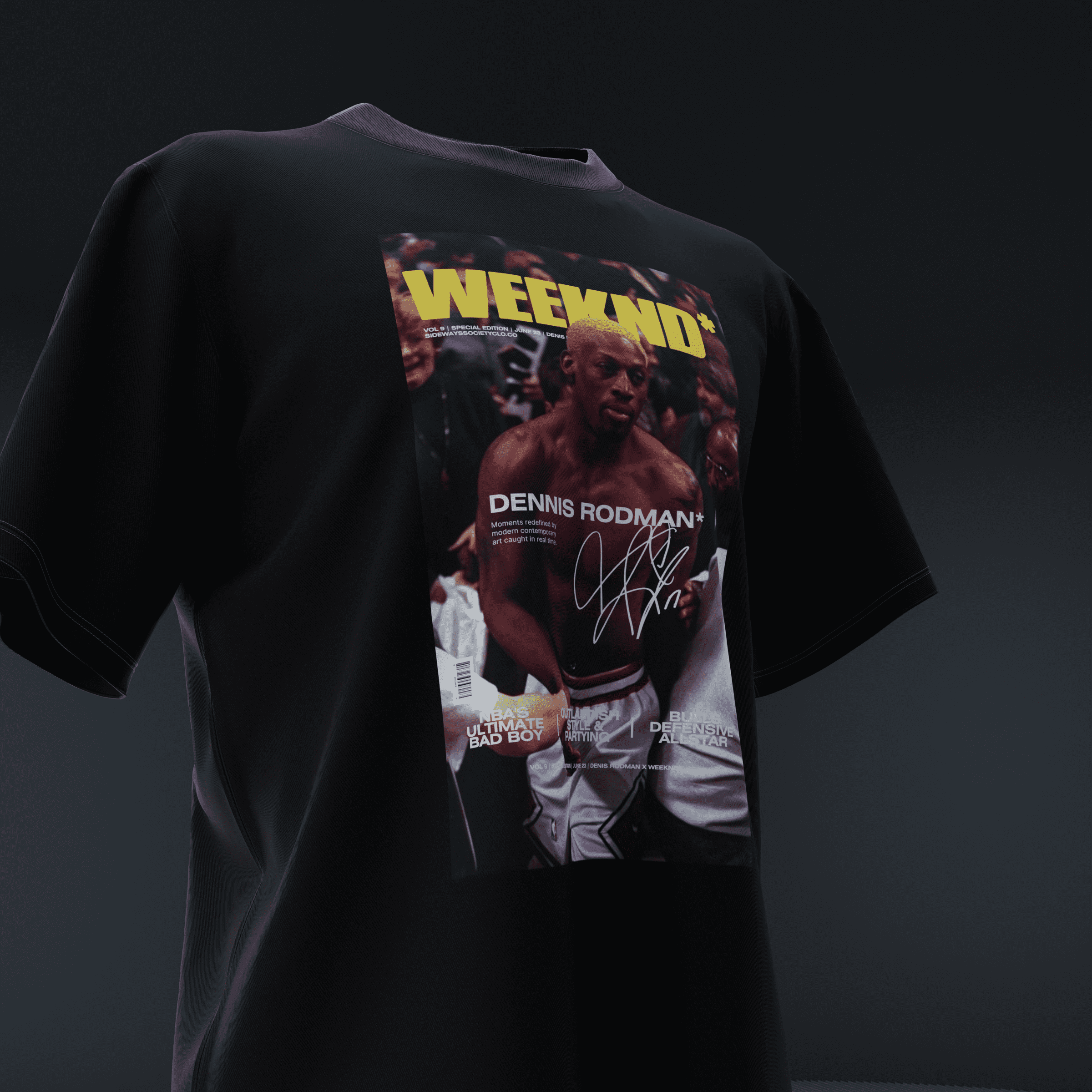 Rodman X Weeknd Magazine Tee