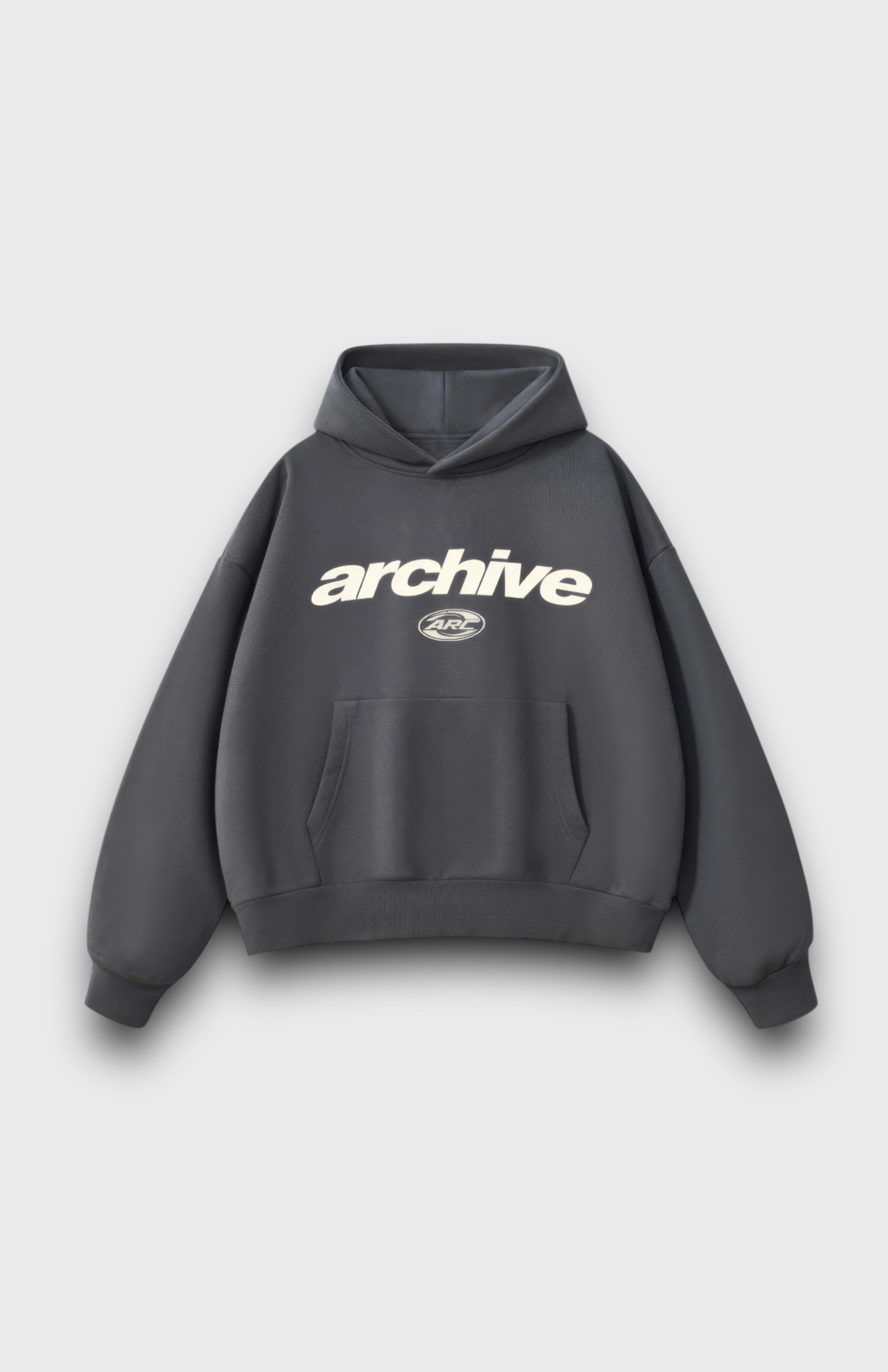 THE CLASSIC ULTRA HEAVY HOODIE CHARCOAL GREY