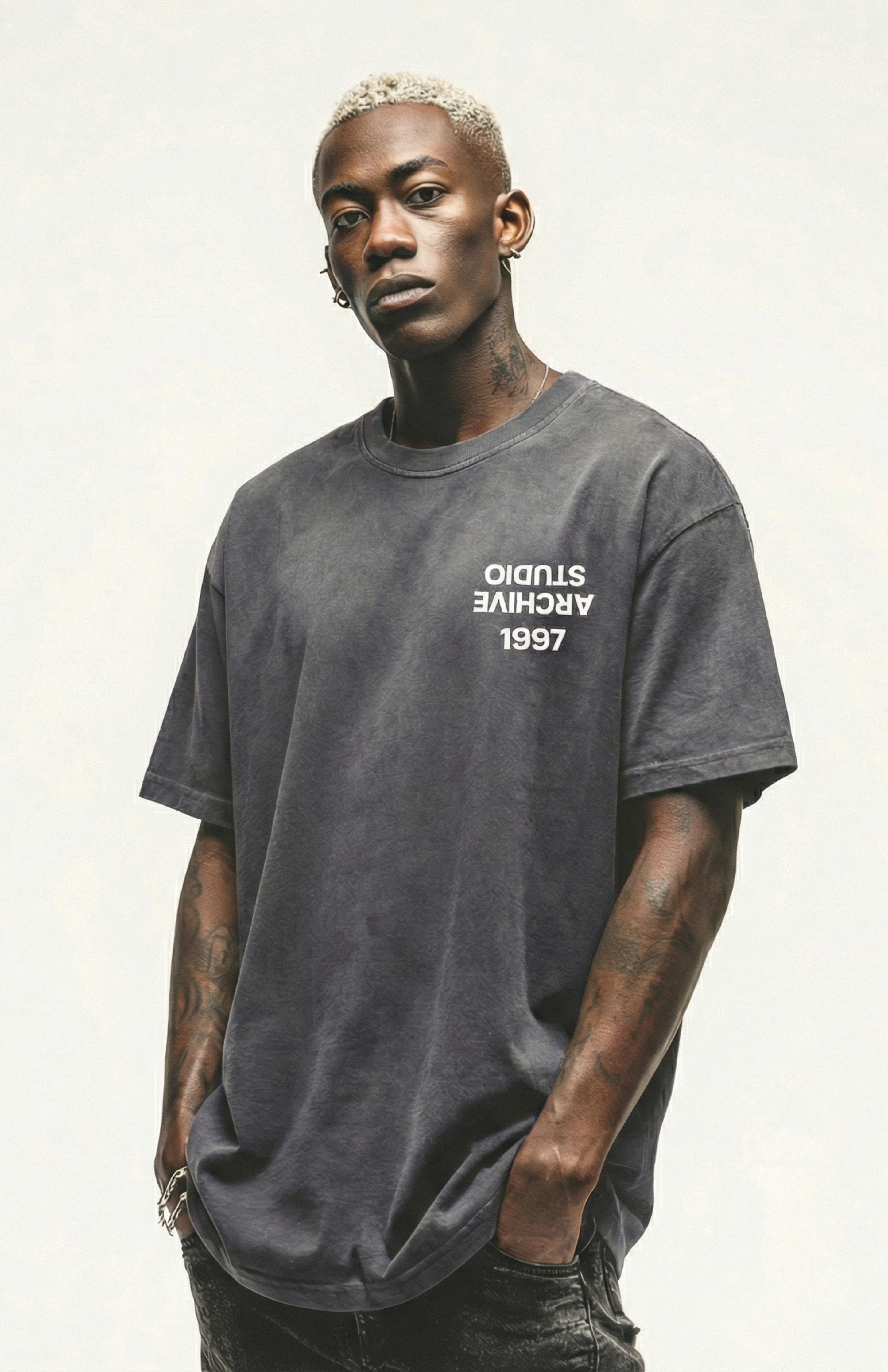 STUDIO 97' TEE WASHED BLACK