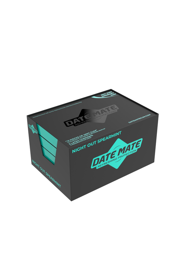 DATE MATE GUM & CONDOM PACK - NIGHT OUT SPEARMINT ( 5 PACK )