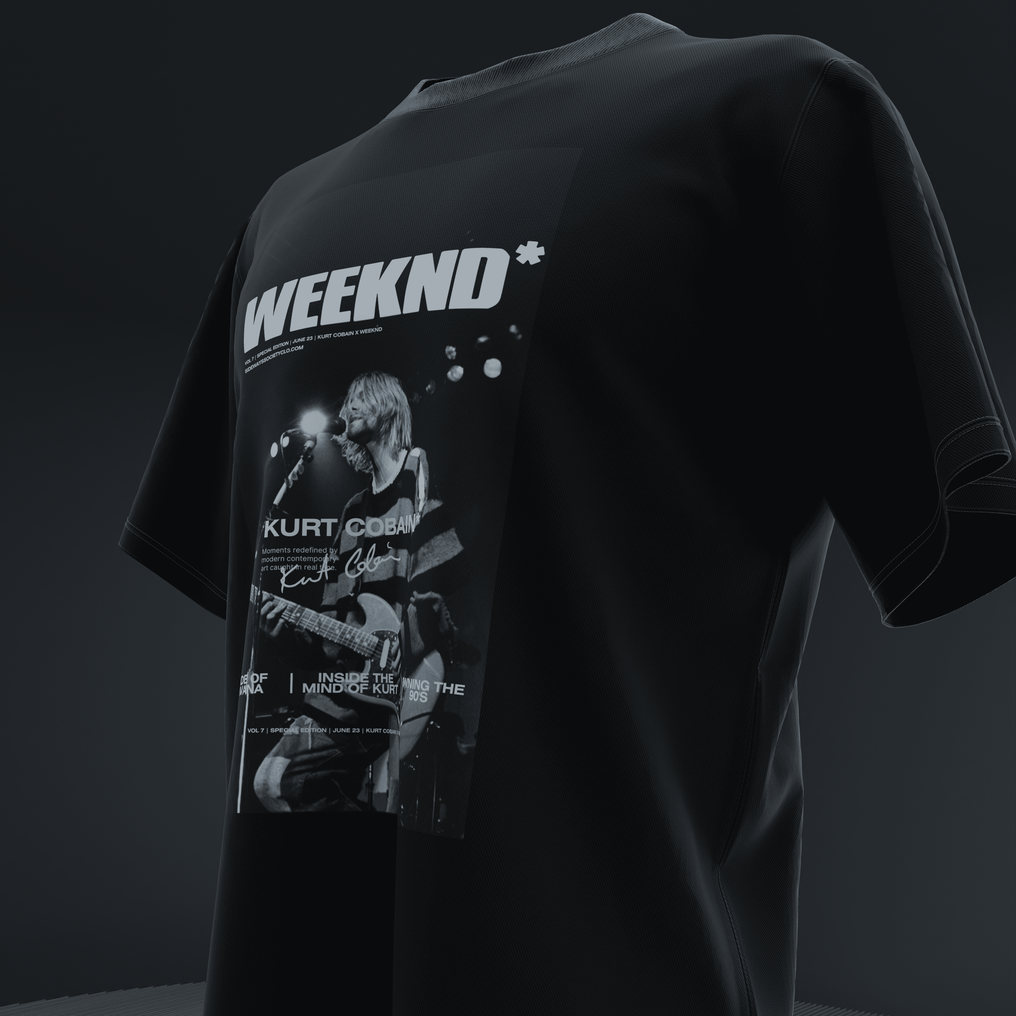 Kurt Cobain X Weeknd Magazine Tee