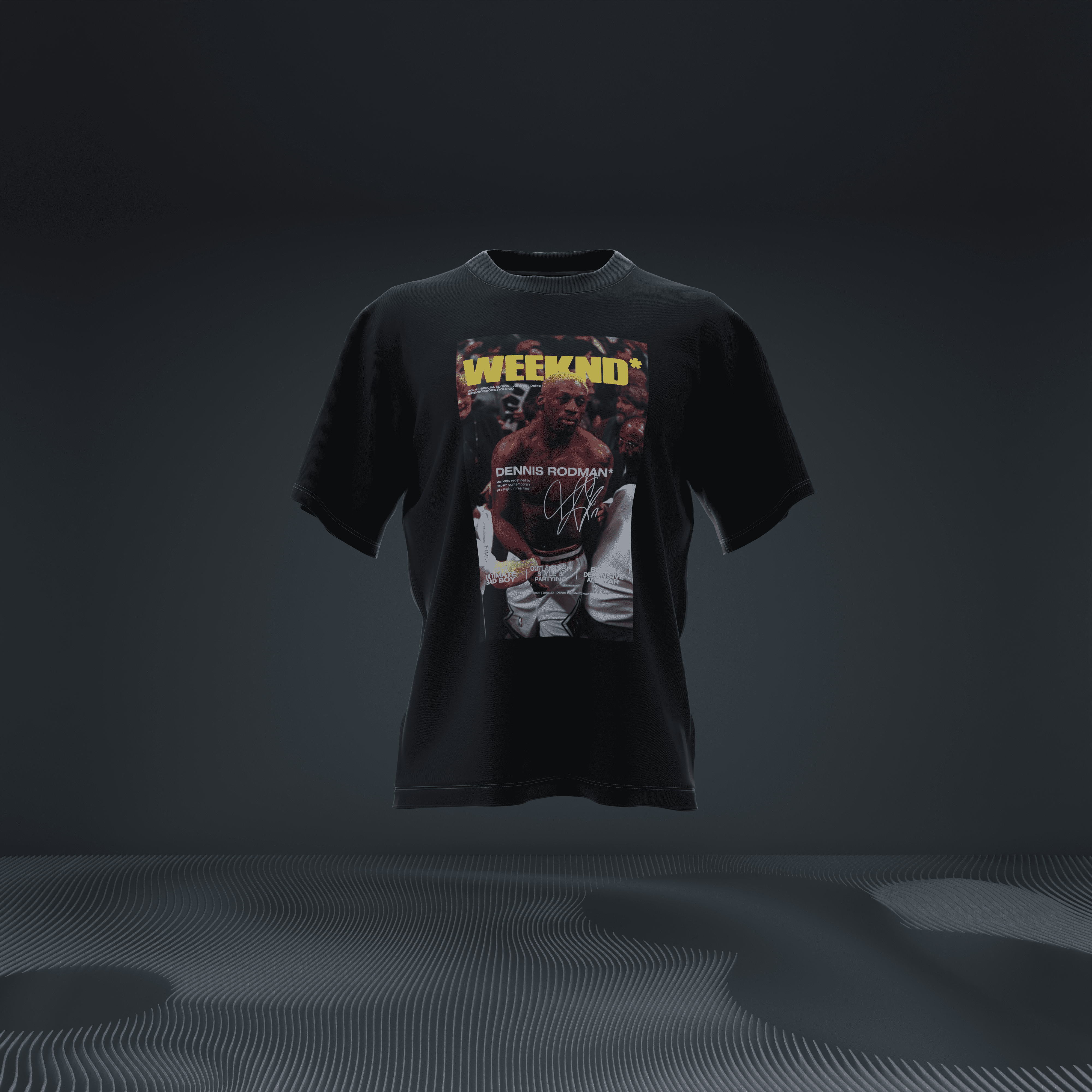 Rodman X Weeknd Magazine Tee
