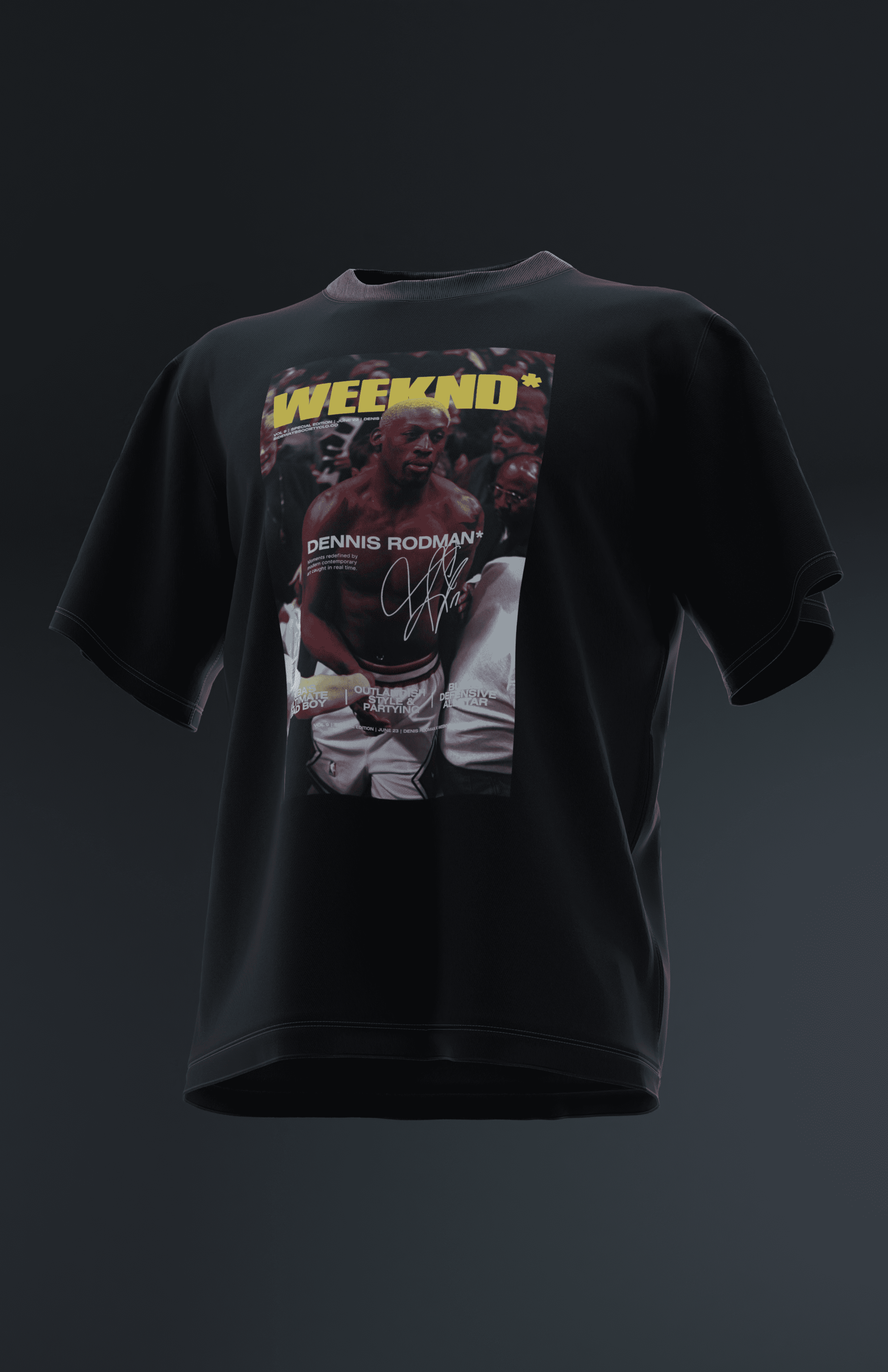 Rodman X Weeknd Magazine Tee