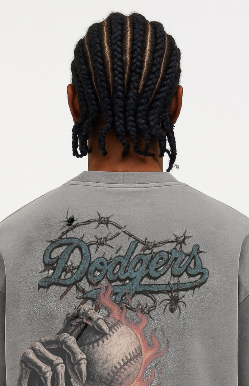 DODGERS PHANTOM TEE - GRAVE GREY