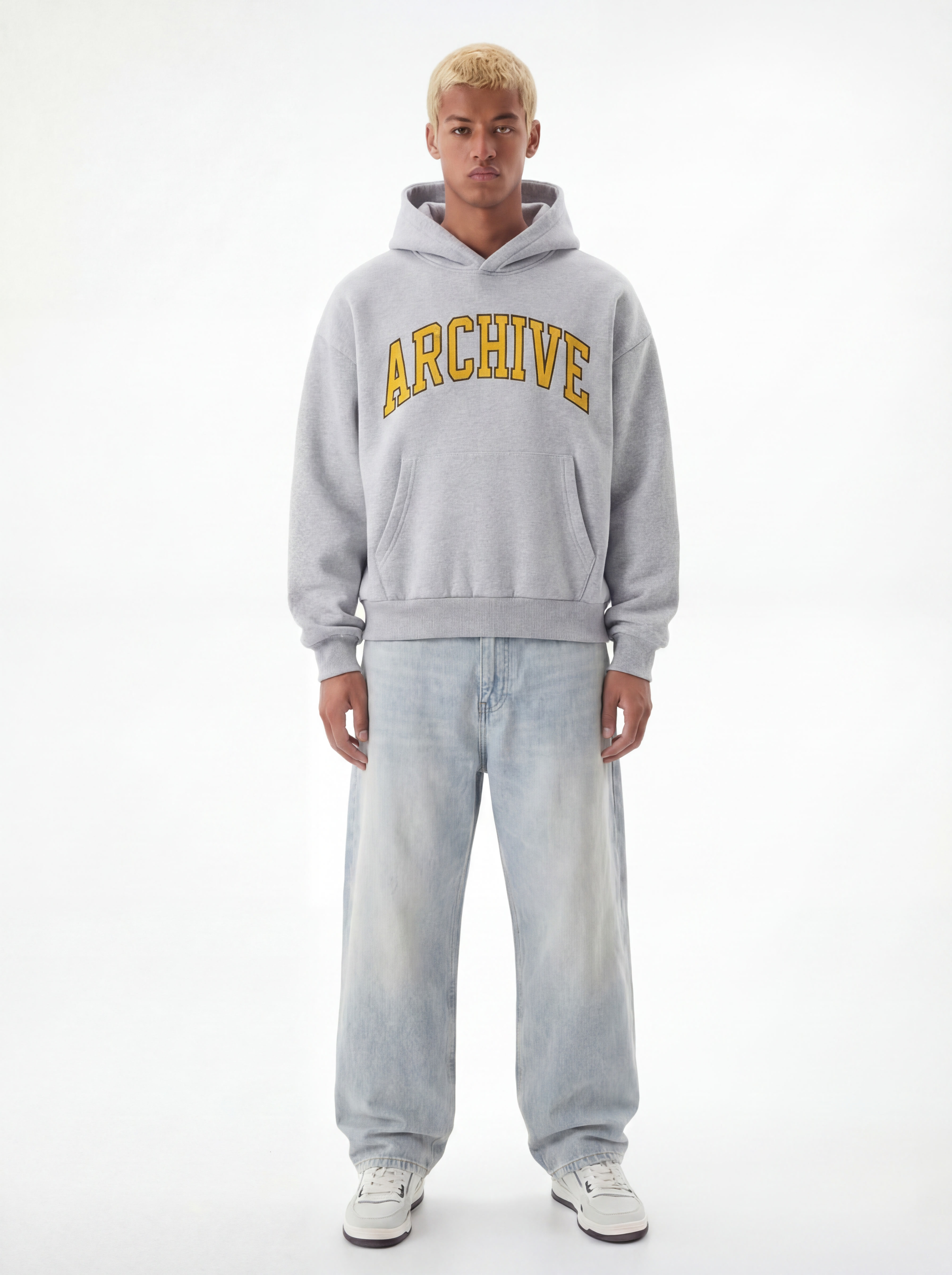 ESSENTIAL ULTRA HEAVY HOODIE GREY