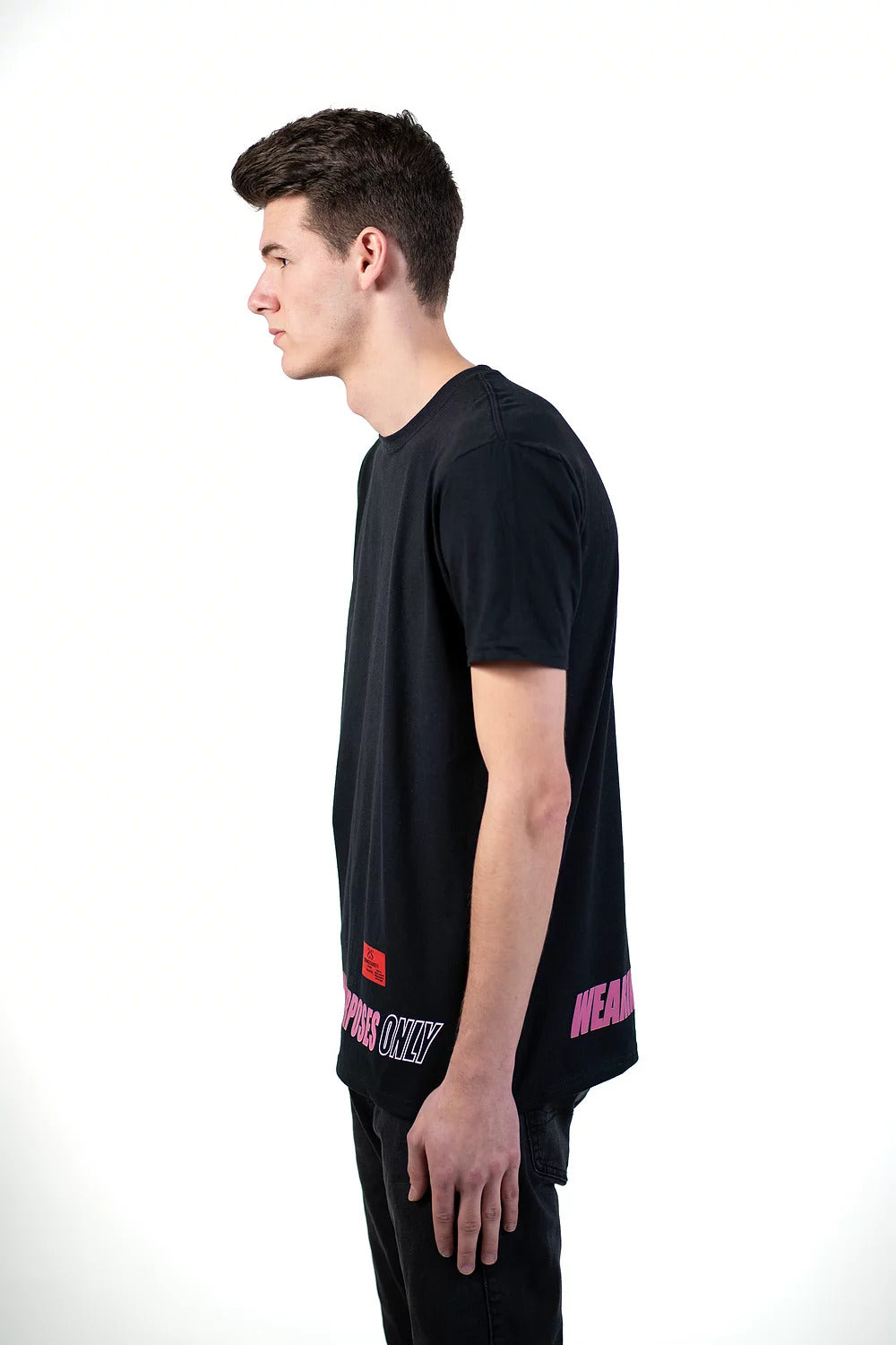 WEARING PURPOSES ONLY BLACK TEE