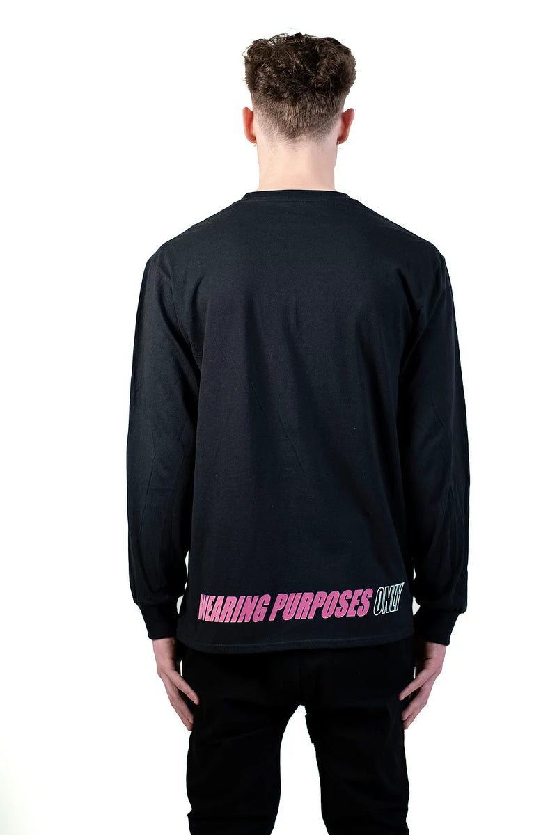 WEARING PURPOSES ONLY BLACK LONG SLEVE