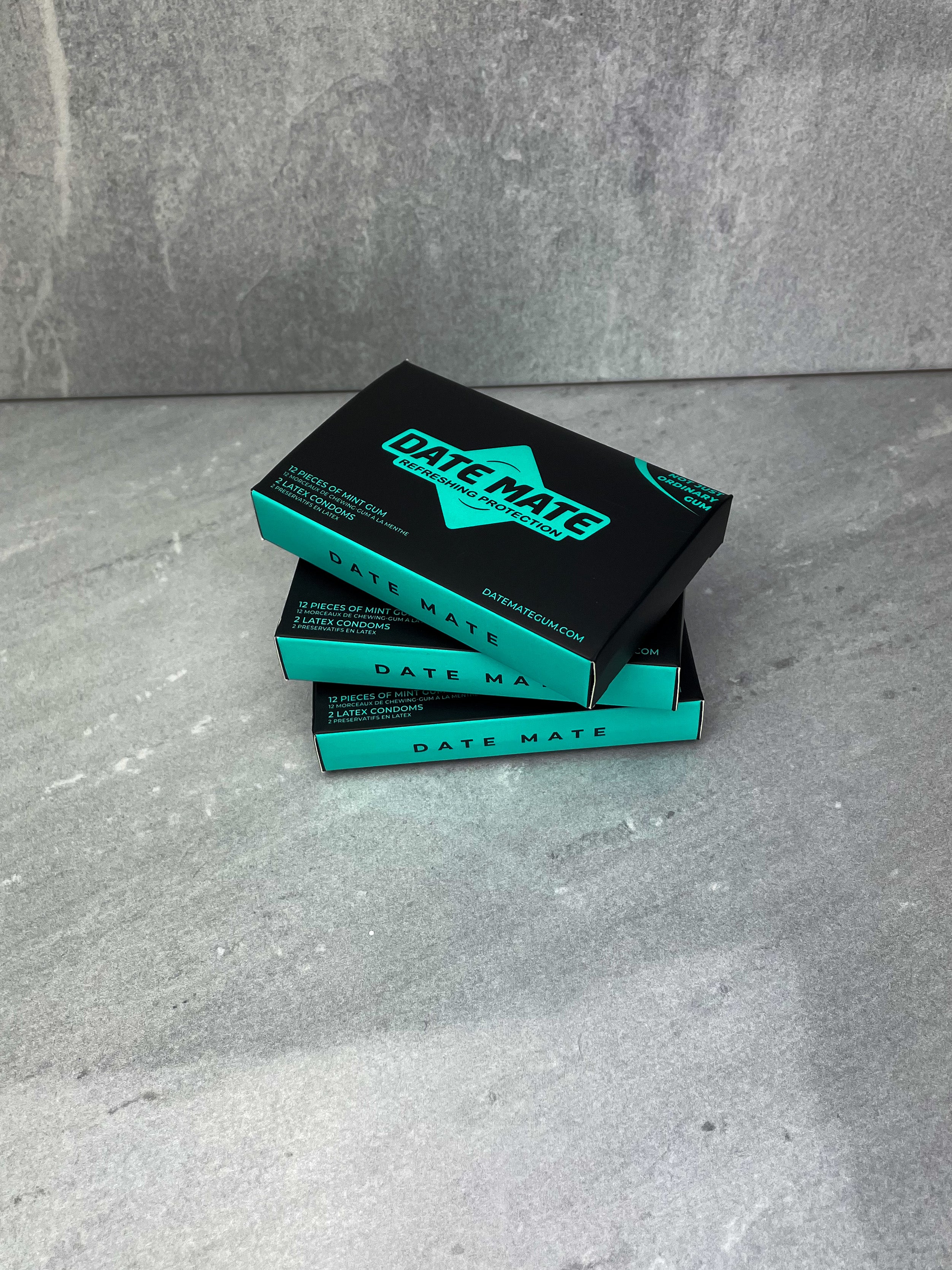 DATE MATE GUM & CONDOM PACK - AFTER HOURS MINT ( 5 PACK )