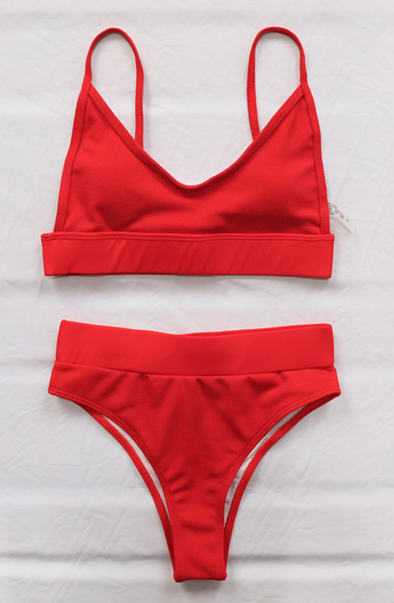 HIGH WAISTED SOLID BIKINI