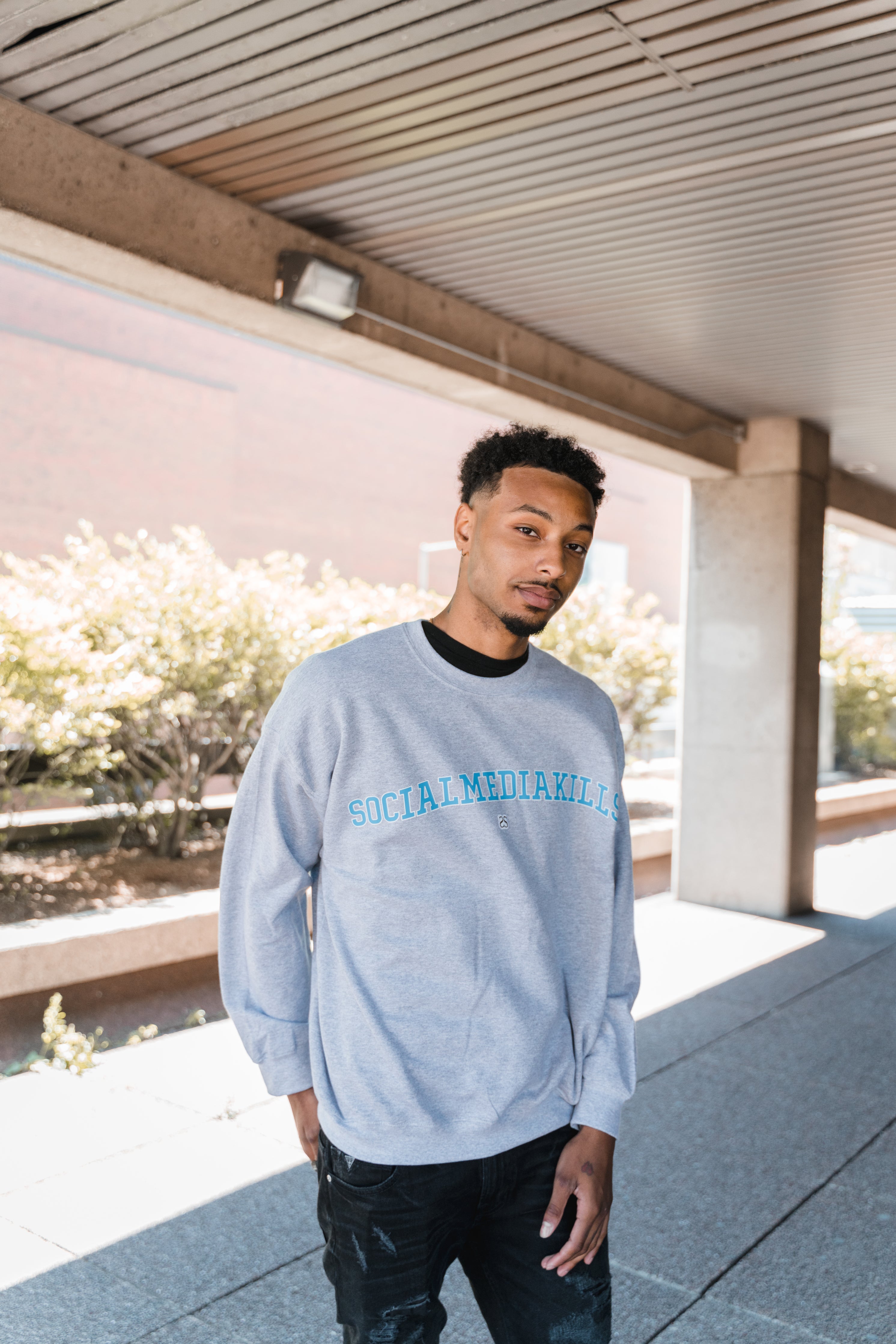SOCIAL MEDIA KILLS VARSITY CREWNECK