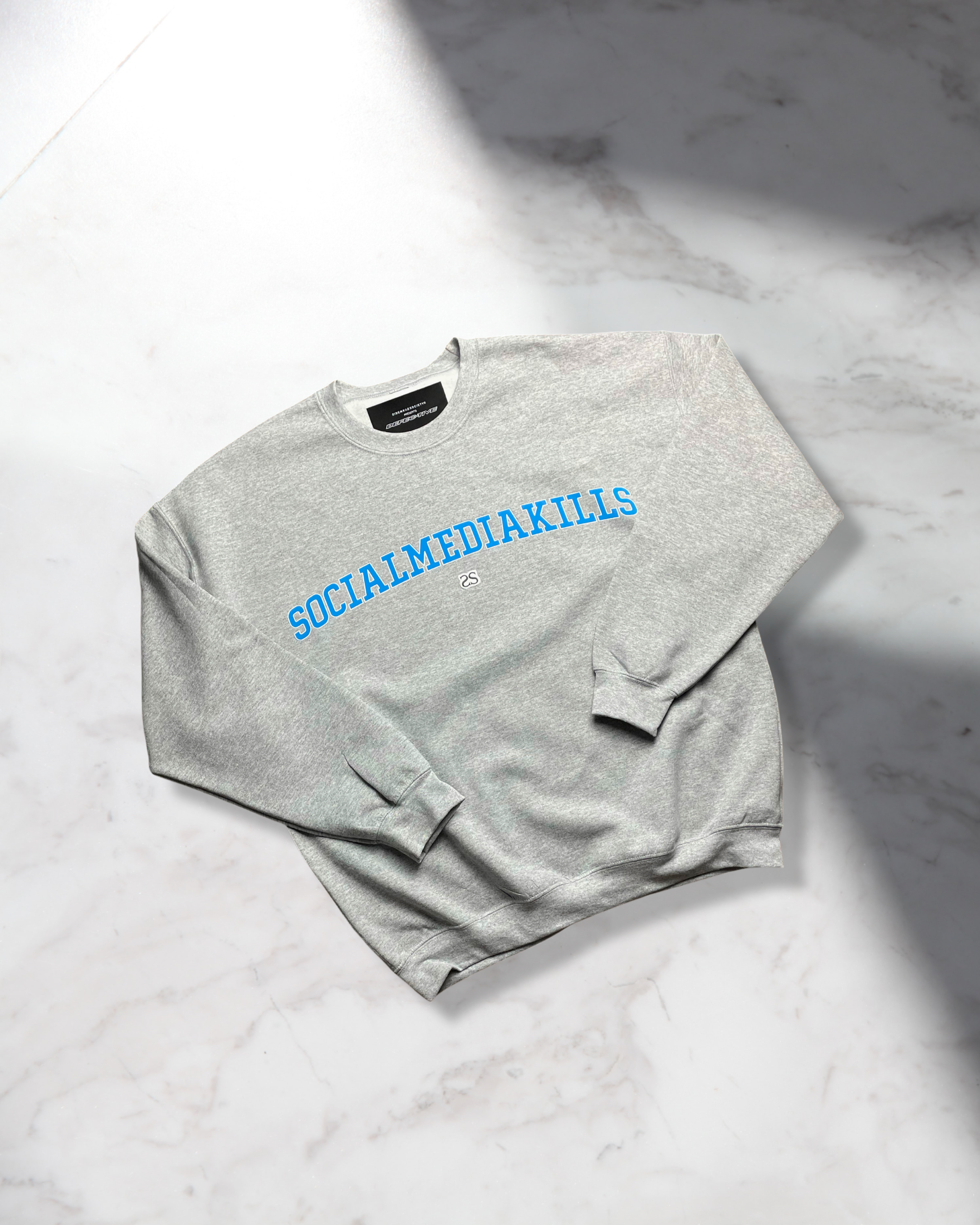 SOCIAL MEDIA KILLS VARSITY CREWNECK