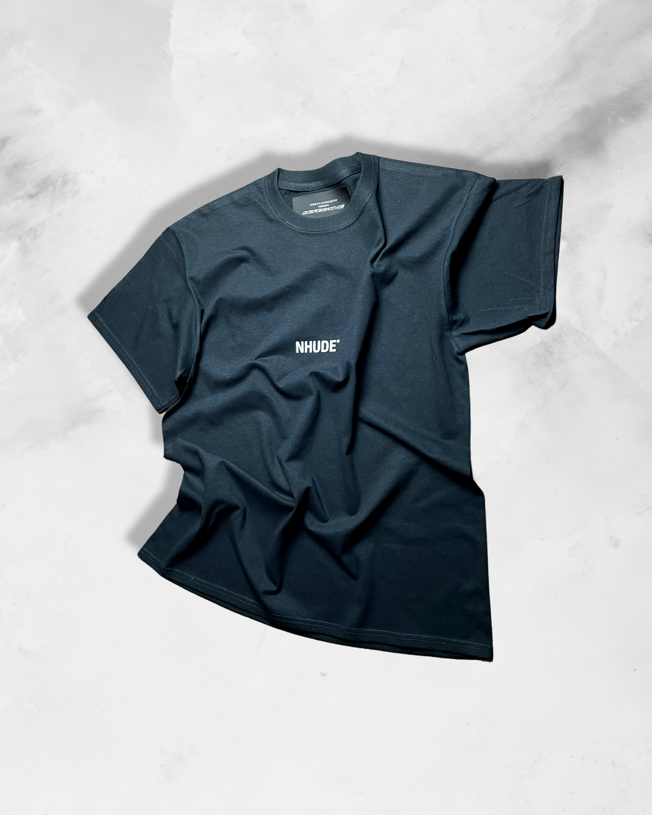 NHUDE* TEE - VINTAGE BLACK