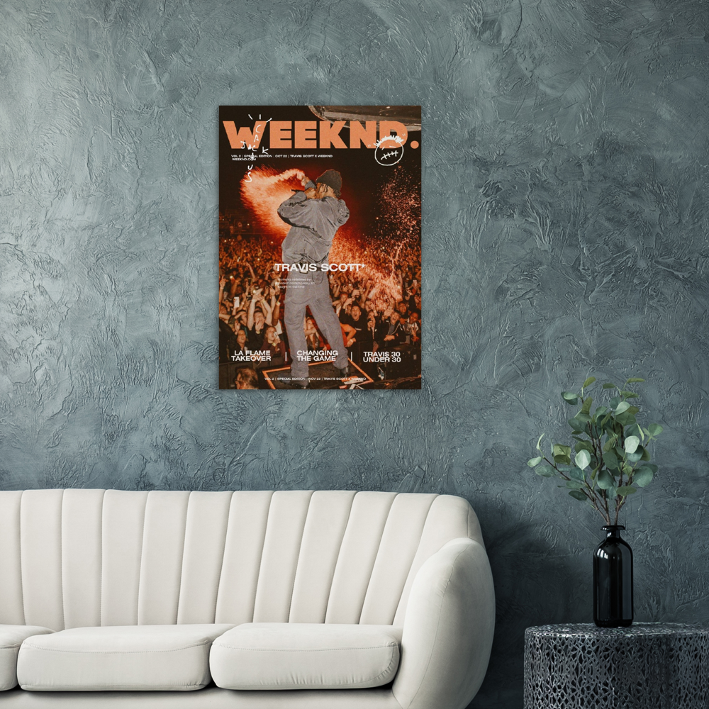Weekend Magazine X Travis Scott Poster