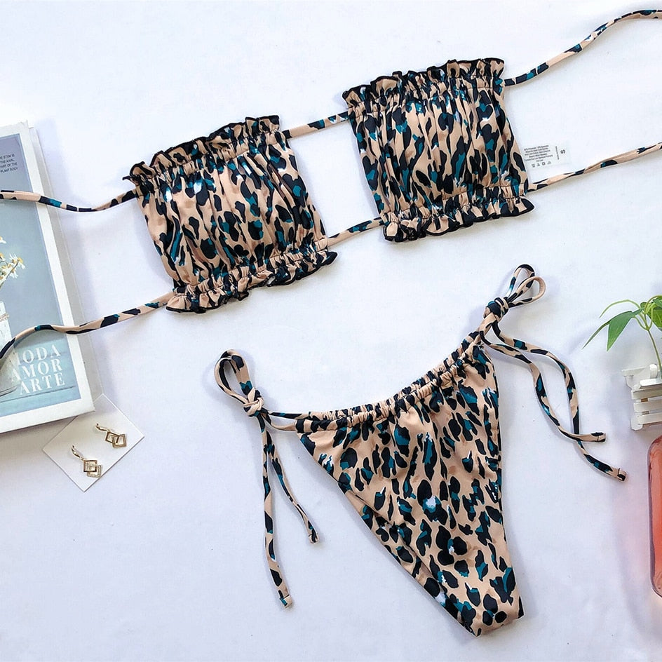 PLEATED BANDEAU SET