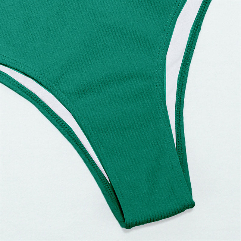 HIGH WAISTED SOLID BIKINI