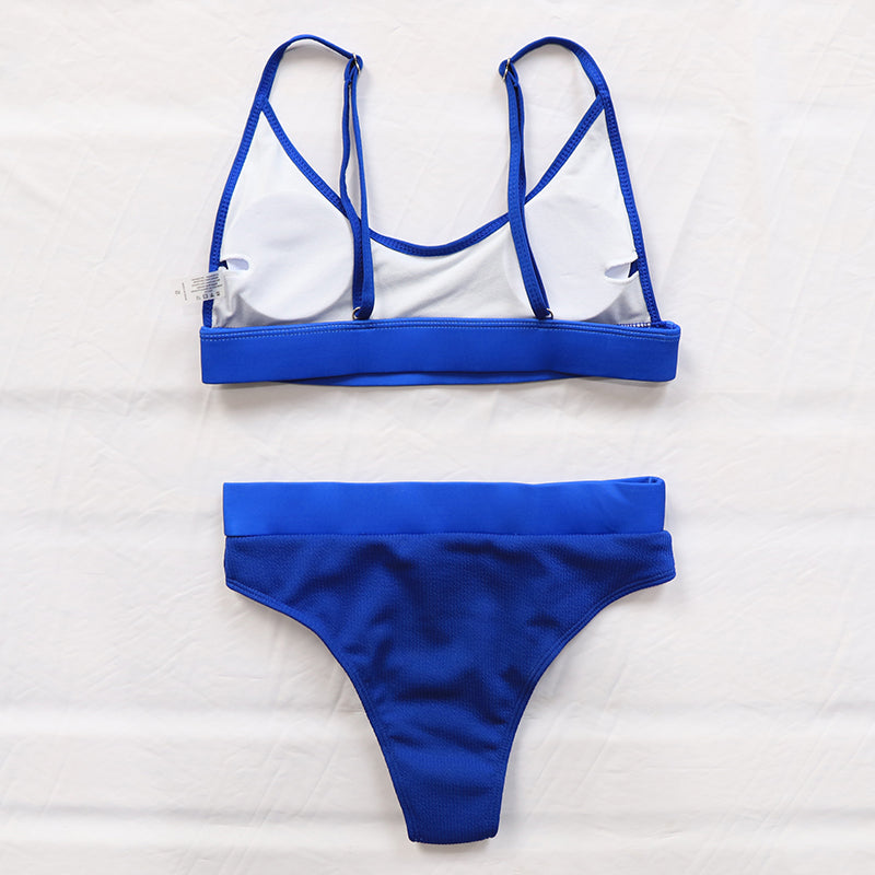 HIGH WAISTED SOLID BIKINI
